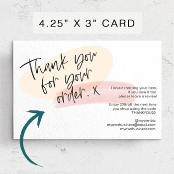 Custom 100 CARDS PINK Thank You cards for business Discount Card Package Insert Social Media Card Business Card
Custom 100 CARDS PINK Thank You cards for business Discount Card Package Insert Social Media Card Business Card