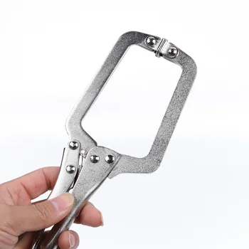 9" Inch Steel C Clamp Vise Grip Locking Welding Pliers Wood Tenon Locator Tool Wide Opening Jaws
9" Inch Steel C Clamp Vise Grip Locking Welding Pliers Wood Tenon Locator Tool Wide Opening Jaws