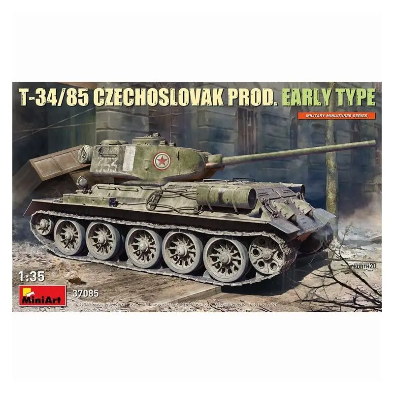

MiniArt 37085 1/35 "T-34-85 Czechoslovak Prod. Early Type" - Scale Model Kit