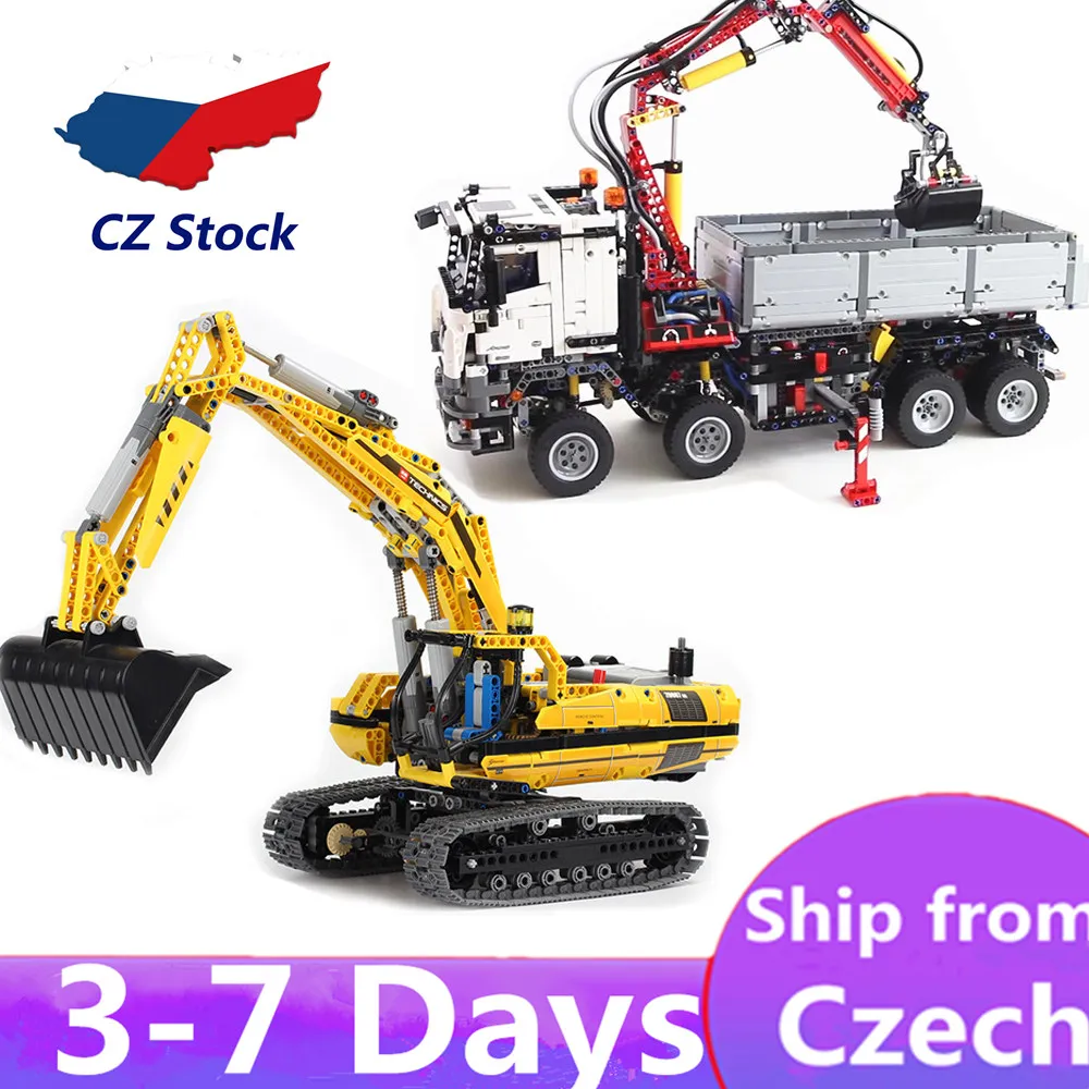 KING 20005 20007 Creator engineering LP Technic truck rc Motor power mobile Arocs 8043 42023 excavator Building Blocks Brick toy
KING 20005 20007 Creator engineering LP Technic truck rc Motor power mobile Arocs 8043 42023 excavator Building Blocks Brick toy