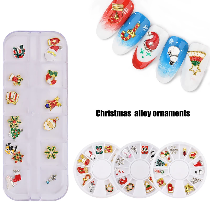 12 Grid Exquisite Christmas Alloy Charms Nail Ornaments Nail Art Decorations DIY Nail Art Accessories
12 Grid Exquisite Christmas Alloy Charms Nail Ornaments Nail Art Decorations DIY Nail Art Accessories