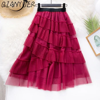 Elegant Lady Western Style Red Veil Skirt 2020 Spring And Summer New Irregular Lotus Leaf Skirt Temperament Goddess Cake Skirt
Elegant Lady Western Style Red Veil Skirt 2020 Spring And Summer New Irregular Lotus Leaf Skirt Temperament Goddess Cake Skirt
