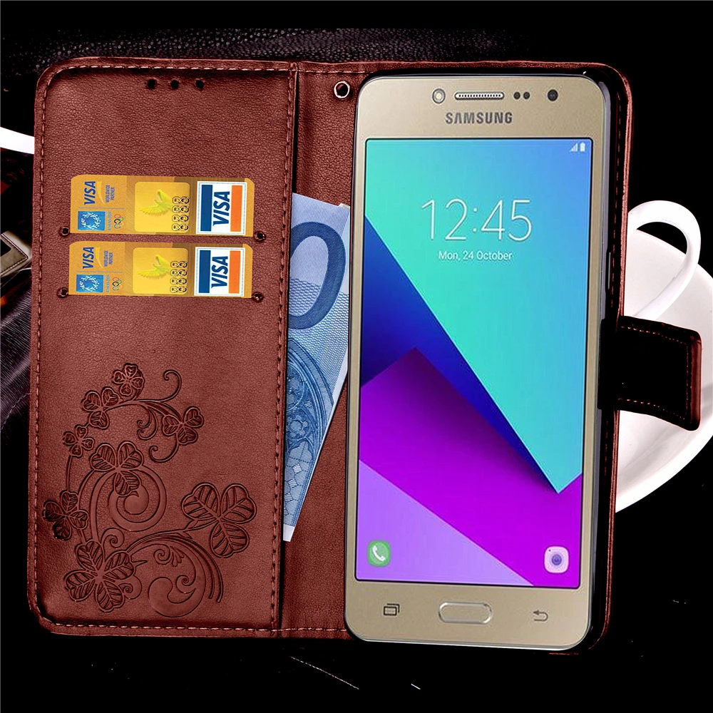 Кожаный чехол для Samsung Galaxy J5 Prime J2 SM G532F защитный флип из ТПУ J7 чехол|Чехлы-портмоне|