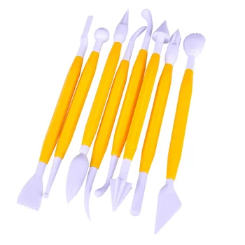 Plastic Fondant Cakes Sculpting Tools Detachable Sculpture Making Cutting Tool Kit Baking Decoration Tools 8 PCS yellow
Plastic Fondant Cakes Sculpting Tools Detachable Sculpture Making Cutting Tool Kit Baking Decoration Tools 8 PCS yellow