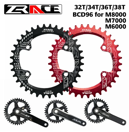 ZRACE Chainring Chainwheel BCD96 for M8000 M7000 M6000,32T 34T 36T 38T AL7075 CNC process, Vickers-hardness 15+ for MTB bicycle
ZRACE Chainring Chainwheel BCD96 for M8000 M7000 M6000,32T 34T 36T 38T AL7075 CNC process, Vickers-hardness 15+ for MTB bicycle