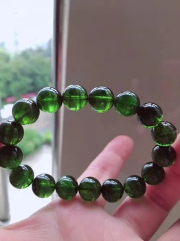 Natural Green Tourmaline Candy Clear Round Beads Bracelet 10.5mm Brazil Women Men Crystal Tourmaline AAAAAA Certificate 
Natural Green Tourmaline Candy Clear Round Beads Bracelet 10.5mm Brazil Women Men Crystal Tourmaline AAAAAA Certificate