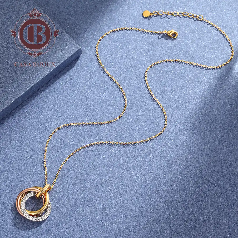 necklace with zircon for women daily holiday fashion jewelry