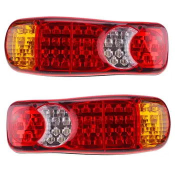 1 pair 12V LED Rear Tail lights lamps 5 Function Trailer Caravan Truck van 46 LED
1 pair 12V LED Rear Tail lights lamps 5 Function Trailer Caravan Truck van 46 LED