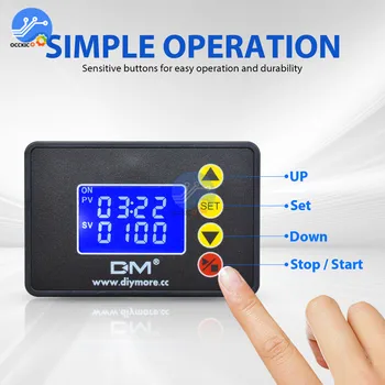 DC12V 24V AC110V-220V Microcomputer Time Controller Module LCD Digital Display 240W 480W 220v ac digital time delay relay module
DC12V 24V AC110V-220V Microcomputer Time Controller Module LCD Digital Display 240W 480W 220v ac digital time delay relay module