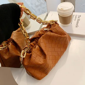 2020 New Ladies Shoulder Bags Luxury Designer Weave Crossbody Bags For Women Crude Chains Fashion Female Messenger Bags Bolsas
2020 New Ladies Shoulder Bags Luxury Designer Weave Crossbody Bags For Women Crude Chains Fashion Female Messenger Bags Bolsas