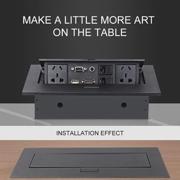 Multimedia Desktop Socket K214 Standard Multiple Interface Conference Socket Tabletop Socket for Pop-Up Design HDMI HD Socket
Multimedia Desktop Socket K214 Standard Multiple Interface Conference Socket Tabletop Socket for Pop-Up Design HDMI HD Socket