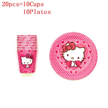 High Quality Party Decoration Hello Kitty Theme 20pcs/40Pcs Wedding Birthday Party Paper Cups Plates Party Suppyies 
High Quality Party Decoration Hello Kitty Theme 20pcs/40Pcs Wedding Birthday Party Paper Cups Plates Party Suppyies