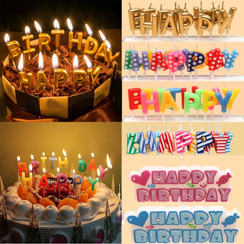 Creative Birthday Cake Candle Set Cake Decoration Family Party Use Gold / Silver Happy Birthday Candles Kids Birthday Candles
Creative Birthday Cake Candle Set Cake Decoration Family Party Use Gold / Silver Happy Birthday Candles Kids Birthday Candles