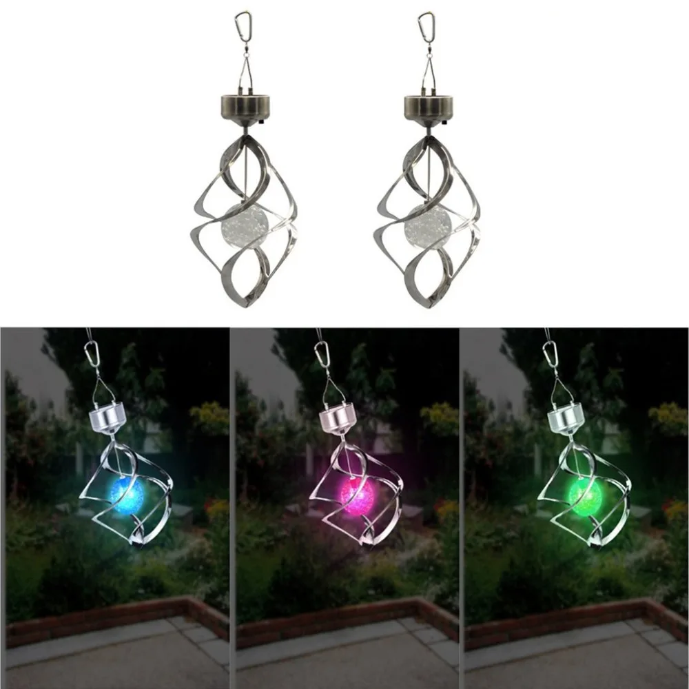 Solar LED Wind Chime Lamp Durable Color-Changing Wind Chime Light Hanging Spiral Garden Bedroom Light Home Garden Decoration
Solar LED Wind Chime Lamp Durable Color-Changing Wind Chime Light Hanging Spiral Garden Bedroom Light Home Garden Decoration