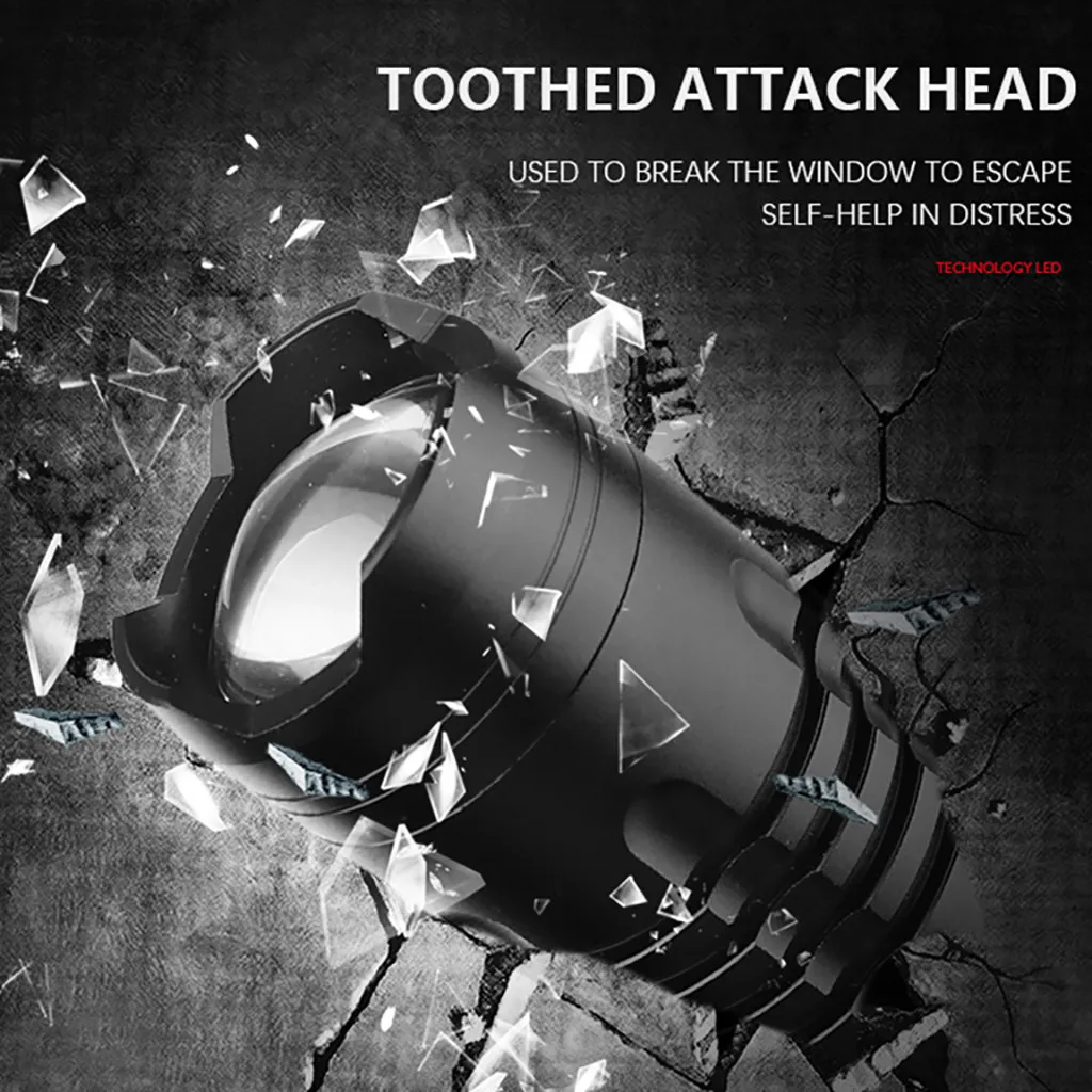 XHP50 Powerful Flashlight LED 1000 Lumen USB Rechargeable Camping Light 18650 Waterproof Shock Resistant Torch Light
XHP50 Powerful Flashlight LED 1000 Lumen USB Rechargeable Camping Light 18650 Waterproof Shock Resistant Torch Light