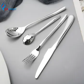 Upspirit 4Pcs Silver Plated Dinnerware Set Stainless Steel Spoon Fork Knife Coffee Scoop Western Dining Cutlery Kit Tableware
Upspirit 4Pcs Silver Plated Dinnerware Set Stainless Steel Spoon Fork Knife Coffee Scoop Western Dining Cutlery Kit Tableware