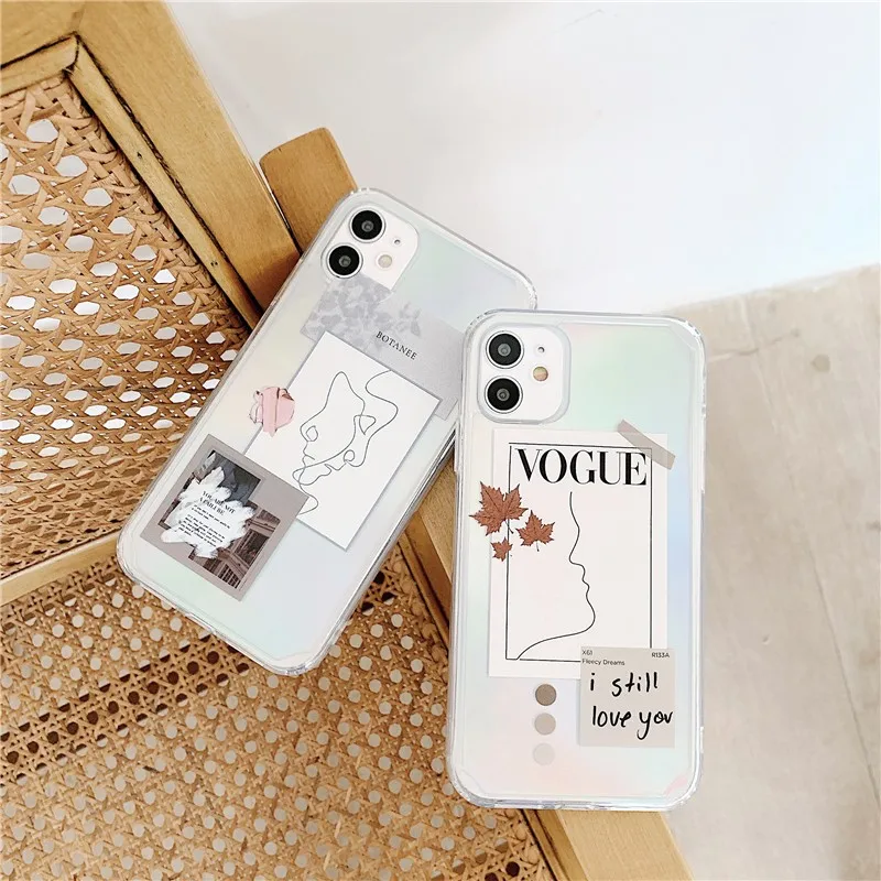 fashion Clear vogue soft case for iphone 11 pro x xs max xr 8 7 6 6s plus SE 2020 silicone phone cover Simple coque fundas capa
fashion Clear vogue soft case for iphone 11 pro x xs max xr 8 7 6 6s plus SE 2020 silicone phone cover Simple coque fundas capa