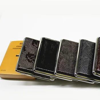 1 Pcs Black Leather Metal Smoking Cigarette Case 20 Cigarette Smoke Holder Storage Case Box Smoking Accessories Gift Box 
1 Pcs Black Leather Metal Smoking Cigarette Case 20 Cigarette Smoke Holder Storage Case Box Smoking Accessories Gift Box