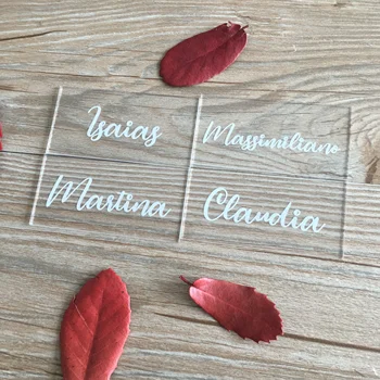 Wedding Decoration Place Name Card 10pcs Custom Acrylic Card Clear Table Name Put on Plate Differant Guest Names
Wedding Decoration Place Name Card 10pcs Custom Acrylic Card Clear Table Name Put on Plate Differant Guest Names