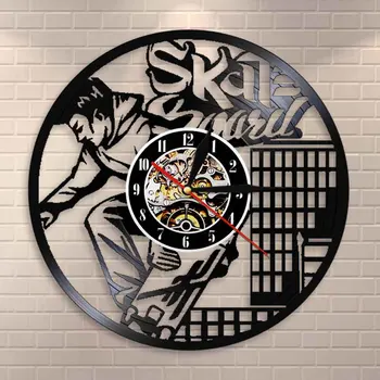 Skateboard Extreme Sport High-rise Vinyl Record Wall Clock Skate Boy LED Light Living Room Wall Art Modern Design Skater Gift
Skateboard Extreme Sport High-rise Vinyl Record Wall Clock Skate Boy LED Light Living Room Wall Art Modern Design Skater Gift