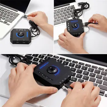 Adapter USB Hubs Audio External Stereo Sound Card With 3.5mm Jack And Microphone
Adapter USB Hubs Audio External Stereo Sound Card With 3.5mm Jack And Microphone