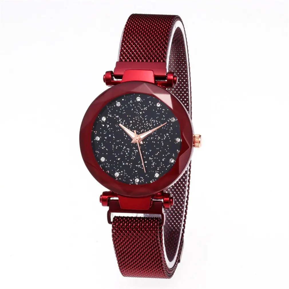 Lady Starry Sky Quartz Watch Female Magnet Stone Ladies Watch simple clock Simple Female Watch Best Gifts
Lady Starry Sky Quartz Watch Female Magnet Stone Ladies Watch simple clock Simple Female Watch Best Gifts
