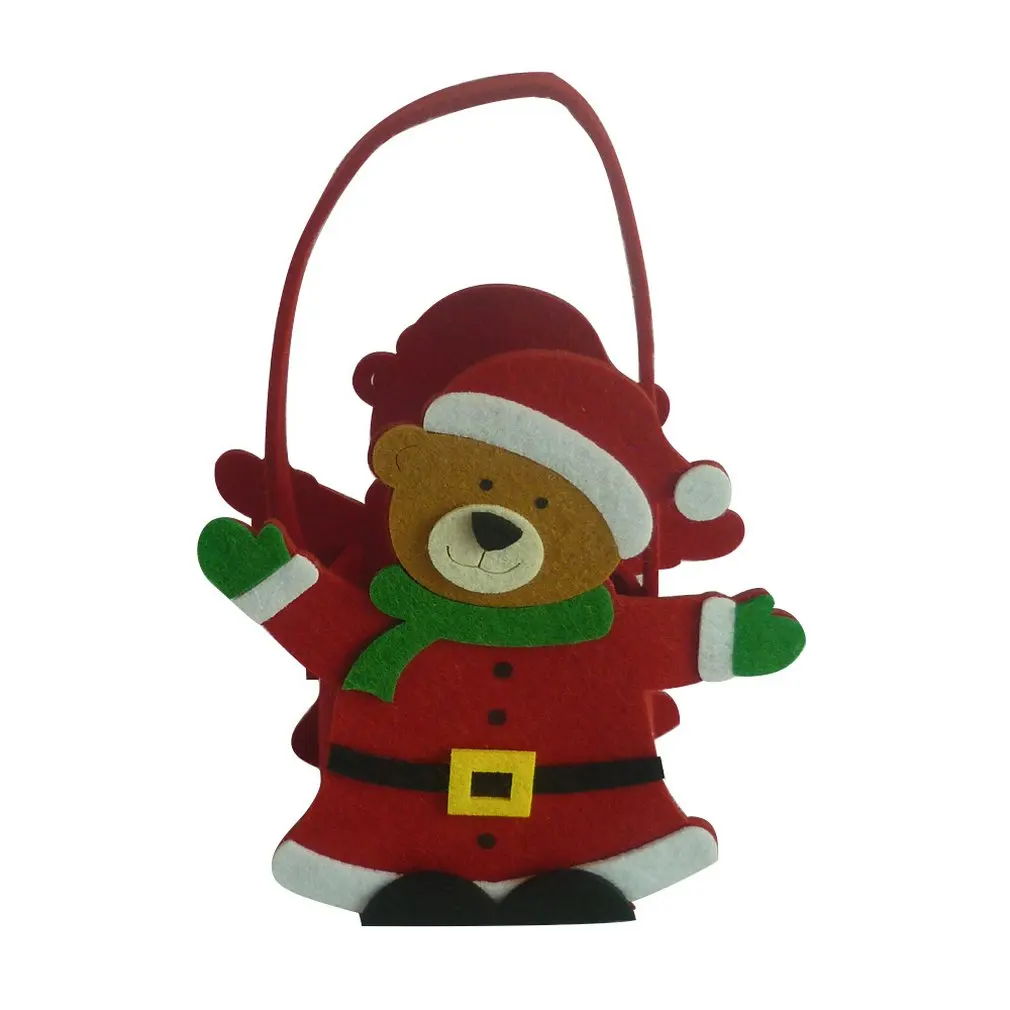 christmas faux bark creative pattern cartoon tote bag child g