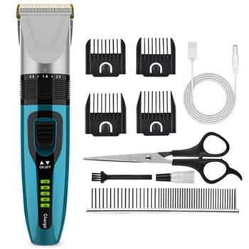 Dog Grooming Clippers Kit, Rechargeable Low Noice Dog Cat Clipper, Professional Cordless Pet Hair Trimmer Shaver Tools 
Dog Grooming Clippers Kit, Rechargeable Low Noice Dog Cat Clipper, Professional Cordless Pet Hair Trimmer Shaver Tools