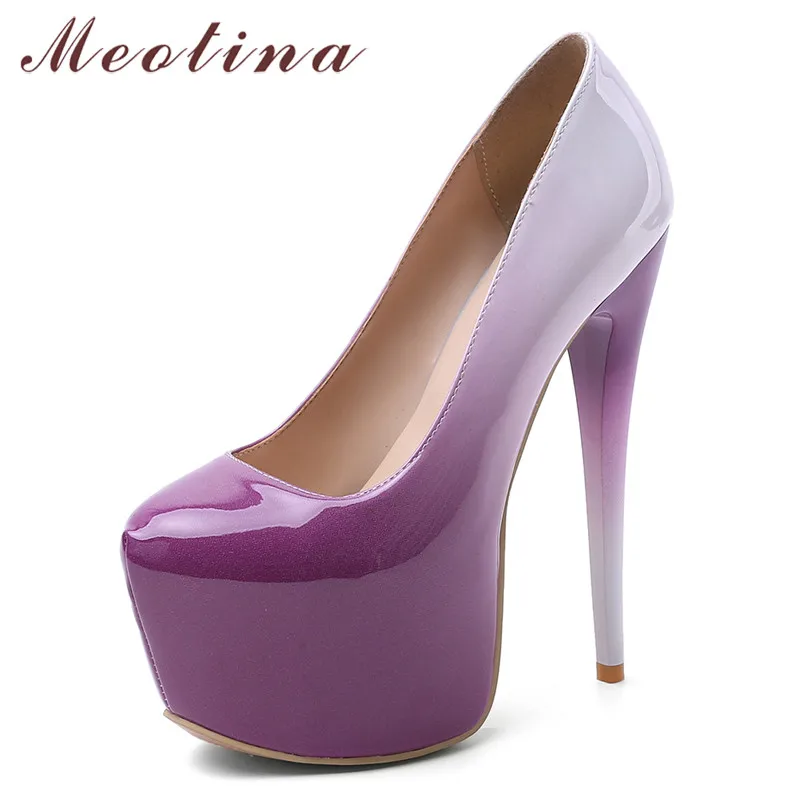 Meotina High Heels Women Shoes Buckle Platform Stiletto High Heel Party Shoes Mixed Colors Round Toe Pumps Lady Plus Size 33-46 
Meotina High Heels Women Shoes Buckle Platform Stiletto High Heel Party Shoes Mixed Colors Round Toe Pumps Lady Plus Size 33-46