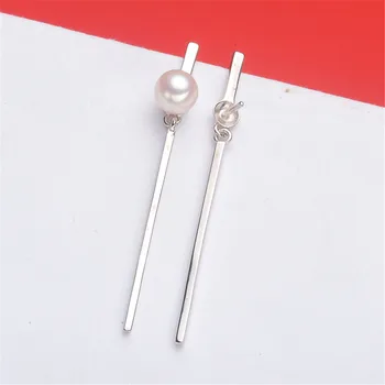 Real Solid 925 Sterling Silver Pearl Stud Earrings Accessories Findings DIY Jewelry Ear Hook Blank Empty Support 
Real Solid 925 Sterling Silver Pearl Stud Earrings Accessories Findings DIY Jewelry Ear Hook Blank Empty Support