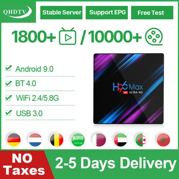 Arabic IPTV Box H96 Max Android 9.0 IPTV Arabic Spain Germany QHDTV IPTV Subscription Dutch Belgium IP TV No App Include 
Arabic IPTV Box H96 Max Android 9.0 IPTV Arabic Spain Germany QHDTV IPTV Subscription Dutch Belgium IP TV No App Include