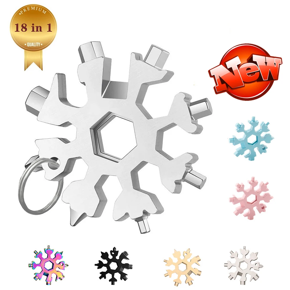 18-in-1 Snowflake Spanner Keyring Hex Multifunction Household Hand Tool Wrench Key Ring Pocket Multipurpose Camp Survive
18-in-1 Snowflake Spanner Keyring Hex Multifunction Household Hand Tool Wrench Key Ring Pocket Multipurpose Camp Survive