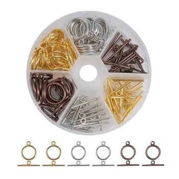 1 Box Tibetan Style Alloy Toggle Clasps Jewelry Clasps Mixed Color 60sets/box
1 Box Tibetan Style Alloy Toggle Clasps Jewelry Clasps Mixed Color 60sets/box