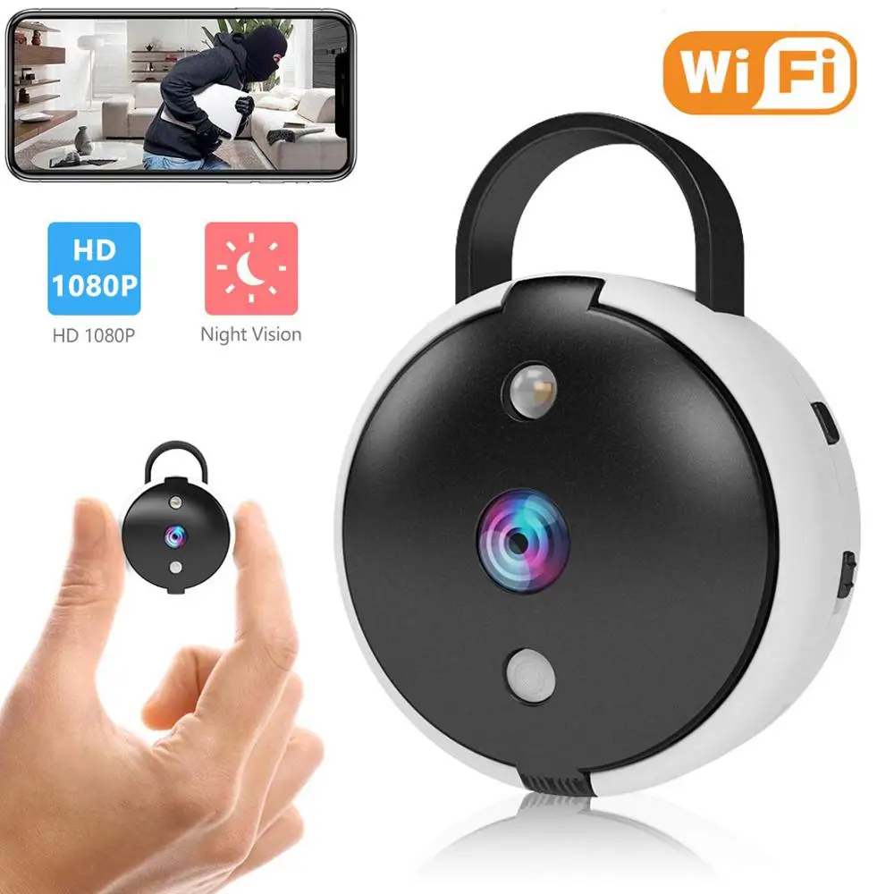 WIFI Camera Wireless Security Camera Mini Wi-Fi Cam HD 1080P Nanny Cameras for Home Monitor Live Streaming via Android/iOS APP
WIFI Camera Wireless Security Camera Mini Wi-Fi Cam HD 1080P Nanny Cameras for Home Monitor Live Streaming via Android/iOS APP