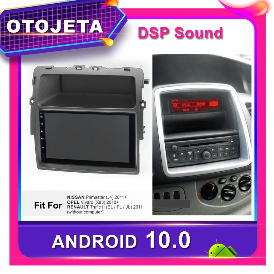 Рамка android 10 0 автомобильный dvd плеер для nissan primastar j4 радиоприемник renault trafic 2011 opel