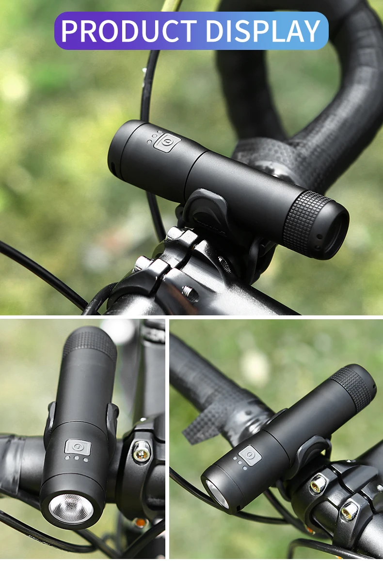 Perfect INBIKE Bicycle Light MTB Bike Headlight Waterproof Led Power Bank USB Rechargeable Flashlight 600-1000 Lumens Front Lamp 6 Modes 19