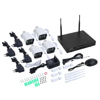 Wireless Security Camera System 4-Channel 1080P NVR HD Security System Motion Detection With Hard Drive 1TB For Home Office 
Wireless Security Camera System 4-Channel 1080P NVR HD Security System Motion Detection With Hard Drive 1TB For Home Office