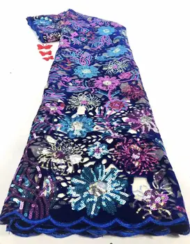 (5yards/pc) High quality multi-color embroidered sequins French lace soft African velvet net lace for party dress FZZ963
(5yards/pc) High quality multi-color embroidered sequins French lace soft African velvet net lace for party dress FZZ963