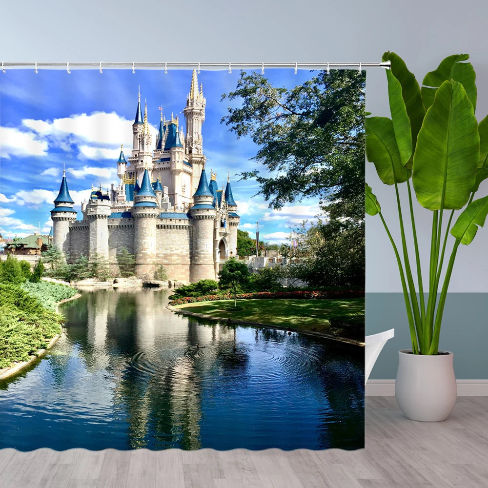 Занавеска для душа в европейском стиле, Декор для дома и ванной комнаты с изображением замка, фейерверка для строительства, Декор для дома, комплект из ткани и полиэстера
Занавеска для душа в европейском стиле, Декор для дома и ванной комнаты с изображением замка, фейерверка для строительства, Декор для дома, комплект из ткани и полиэстера