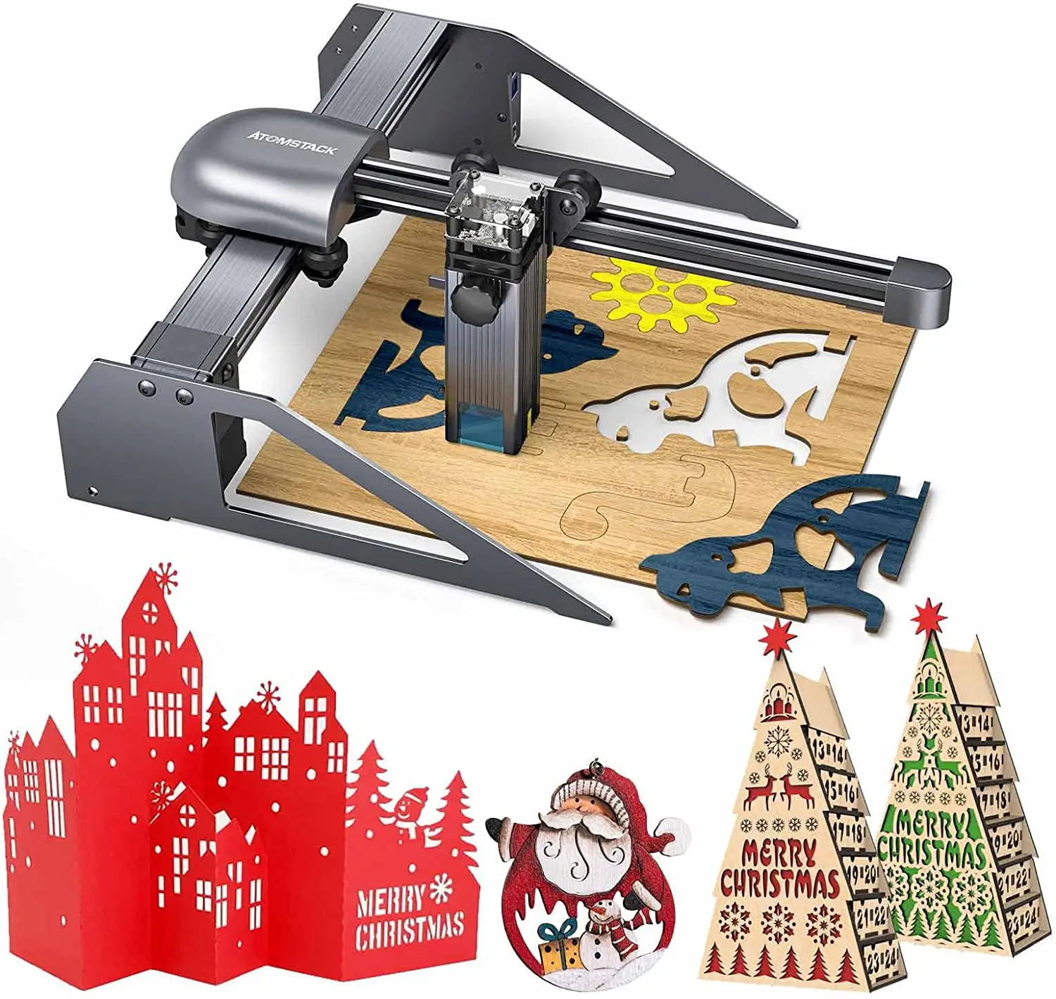 ATOMSTACK Portable Laser Engraver P7 M40 40W Laser Cutter Engraving Machine for Wood Metal DIY Photo Marking Dog Tags 200x200mm
ATOMSTACK Portable Laser Engraver P7 M40 40W Laser Cutter Engraving Machine for Wood Metal DIY Photo Marking Dog Tags 200x200mm