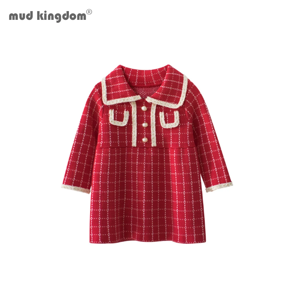 Mudkingdom Baby Girl Clothes Knit Sweater Dress Spring Autumn Turn-Down Collar Cute Princess Dress
Mudkingdom Baby Girl Clothes Knit Sweater Dress Spring Autumn Turn-Down Collar Cute Princess Dress