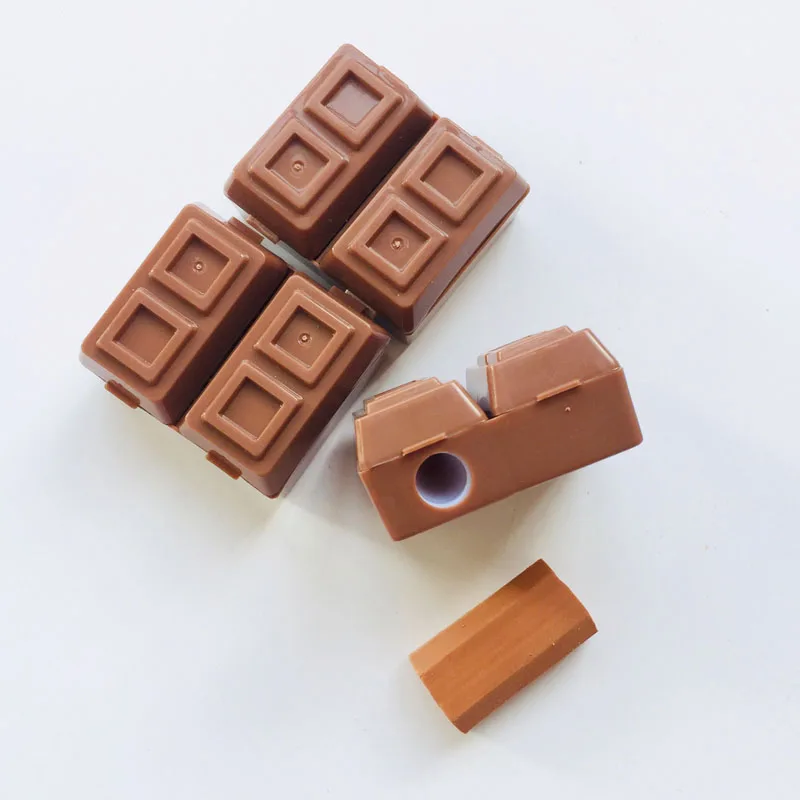 1X Creative Chocolate Design With Eraser Pencil Sharpener For Pencils School Student Stationery Decoration
1X Creative Chocolate Design With Eraser Pencil Sharpener For Pencils School Student Stationery Decoration