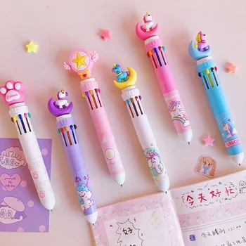 6 Styles Available 10 in 1 Color Push Ballpoint Pen Japanese Cartoon Stationery Student Writing Pen School Supplies Hand Pen
6 Styles Available 10 in 1 Color Push Ballpoint Pen Japanese Cartoon Stationery Student Writing Pen School Supplies Hand Pen