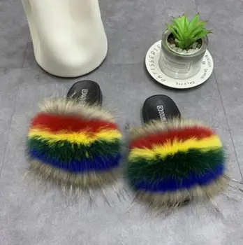 Women Real Fur Slippers Fox Hair Fluffy Sliders Cute Fur Slides Beach Furry Summer Flats Sweet Ladies Shoes Fox Fur Flip Flops
Women Real Fur Slippers Fox Hair Fluffy Sliders Cute Fur Slides Beach Furry Summer Flats Sweet Ladies Shoes Fox Fur Flip Flops