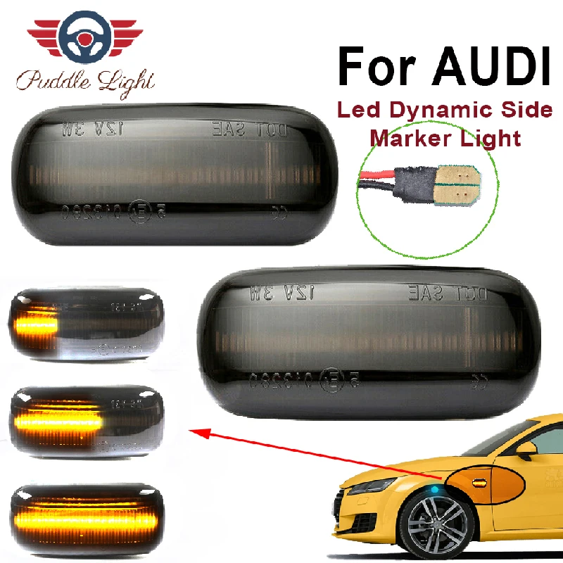 2 pieces Led Dynamic Side Marker Turn Signal Light Sequential Blinker Light For Audi A3 S3 8P A4 S4 RS4 B6 B7 B8 A6 S6 RS6 C5 C7
2 pieces Led Dynamic Side Marker Turn Signal Light Sequential Blinker Light For Audi A3 S3 8P A4 S4 RS4 B6 B7 B8 A6 S6 RS6 C5 C7