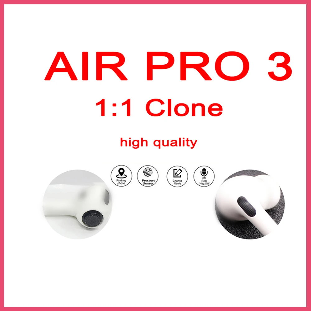 E2 Air pro 3 TWS Bluetooth Wireless Earphone Original i9000 i12 Pro 1:1 Clone GPS Location Rename With Logo
E2 Air pro 3 TWS Bluetooth Wireless Earphone Original i9000 i12 Pro 1:1 Clone GPS Location Rename With Logo