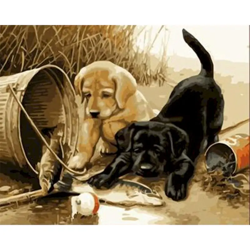 Framed Dog Familly Animals DIY Painting By Numbers Home Wall Art Handpainted Oil Painting For Room diy frame Modern Wall Art
Framed Dog Familly Animals DIY Painting By Numbers Home Wall Art Handpainted Oil Painting For Room diy frame Modern Wall Art