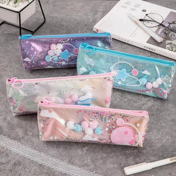 1 Pcs Cute Laser Sequins Planet Star Pencil Case Large Capacity Student PVC Pencil Bags School Supplies Stationery Gifts
1 Pcs Cute Laser Sequins Planet Star Pencil Case Large Capacity Student PVC Pencil Bags School Supplies Stationery Gifts