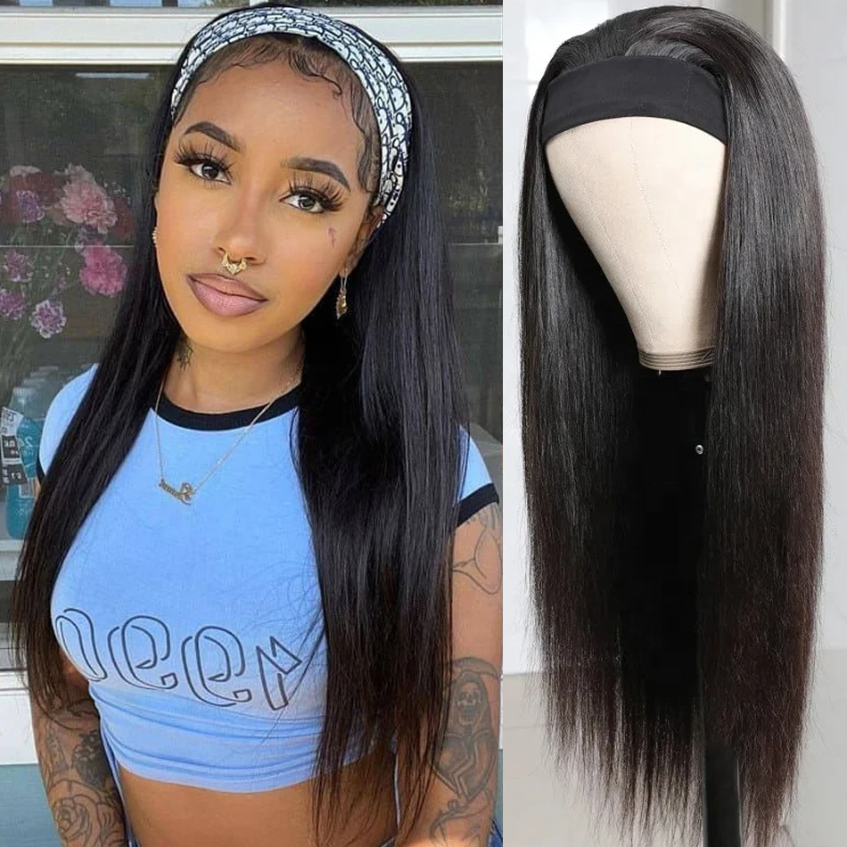 Headband Wigs For Women Human Hair Natural Color Brazilian Bone Straight Human Hair Wigs 28INCH Long Hair Full Machine Wigs Remy
Headband Wigs For Women Human Hair Natural Color Brazilian Bone Straight Human Hair Wigs 28INCH Long Hair Full Machine Wigs Remy