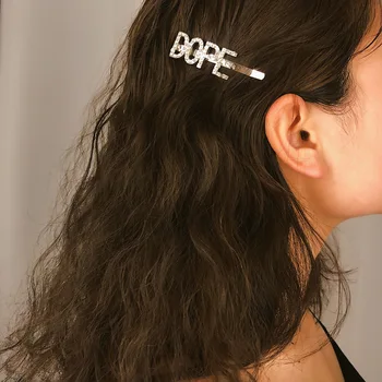 accessories temperament joker side hair clip letter combinations set auger zircon a word hairpin girls in English 
accessories temperament joker side hair clip letter combinations set auger zircon a word hairpin girls in English